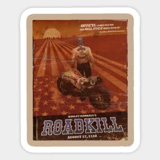 Roadkill grindhouse poster Sticker